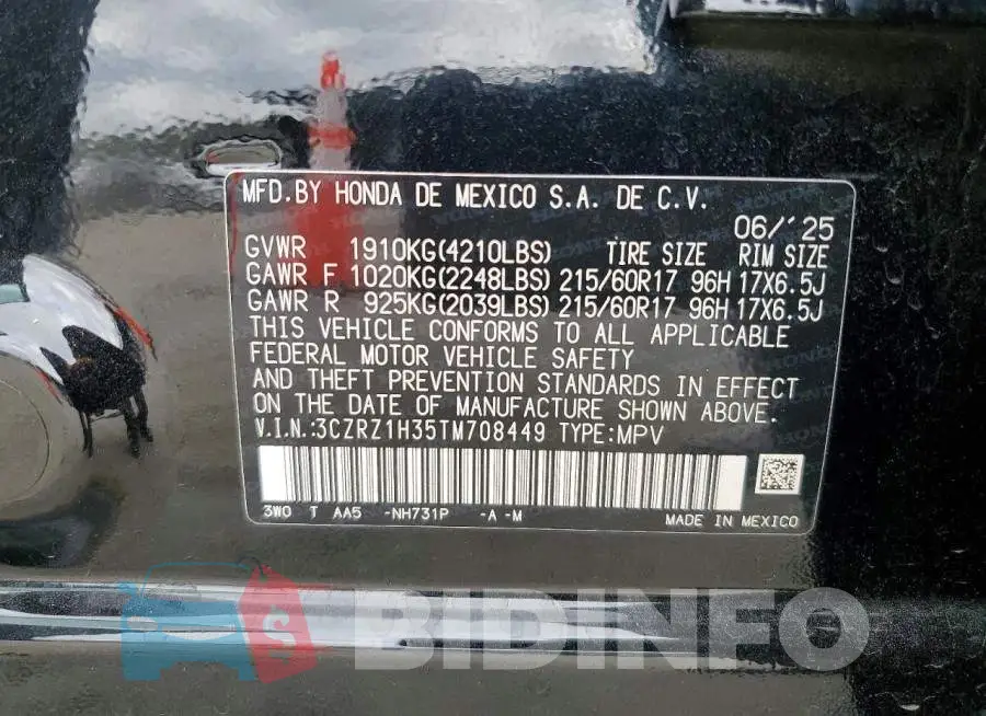 3CZRZ1H35TM708449 Photo# 13