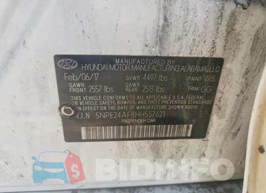 5NPE24AF8HH557621 Photo# 12