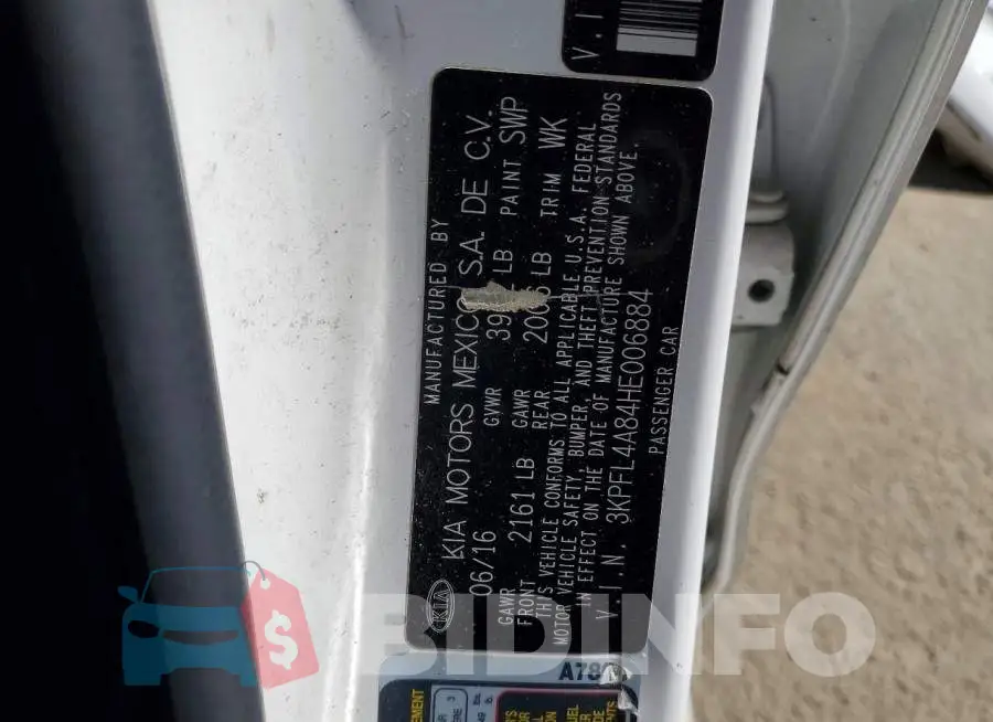 3KPFL4A84HE006884 Photo# 12