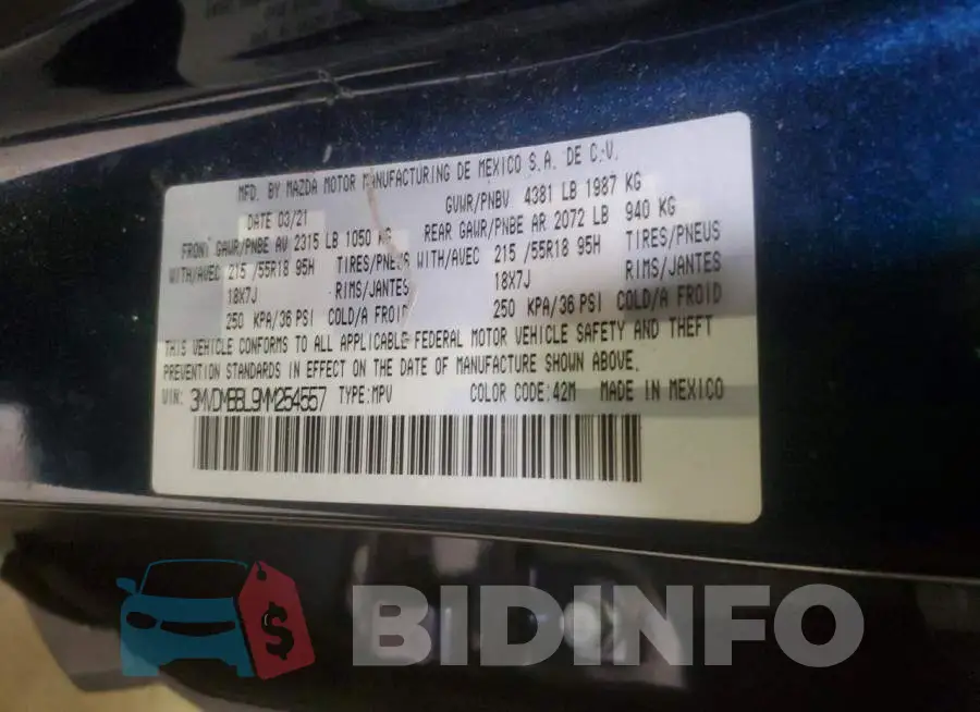 3MVDMBBL9MM254557 Photo# 13