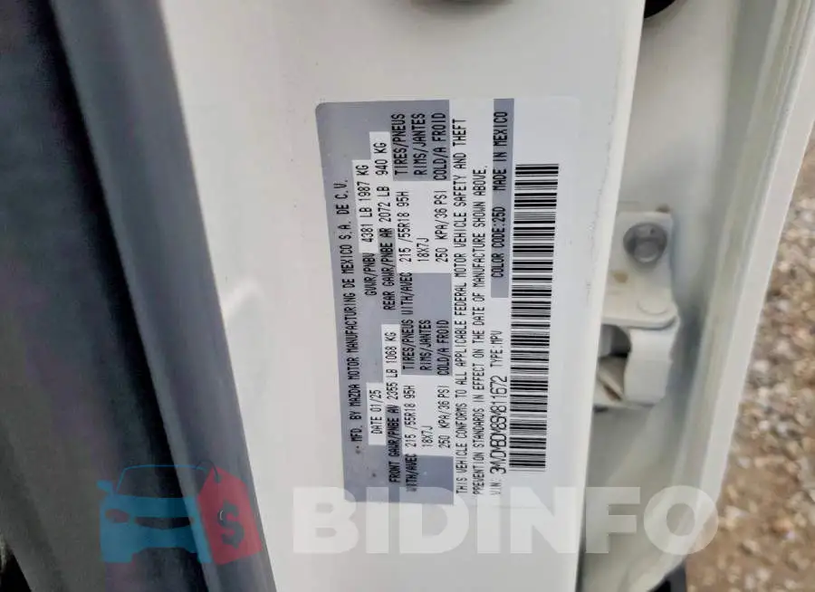 3MVDMBDM8SM811672 Photo# 12