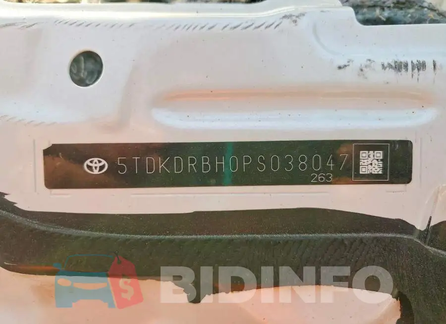 5TDKDRBH0PS038047 Photo# 12