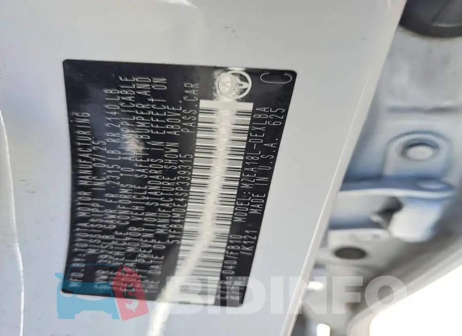 5YFB4MDE4SP339315 Photo# 12