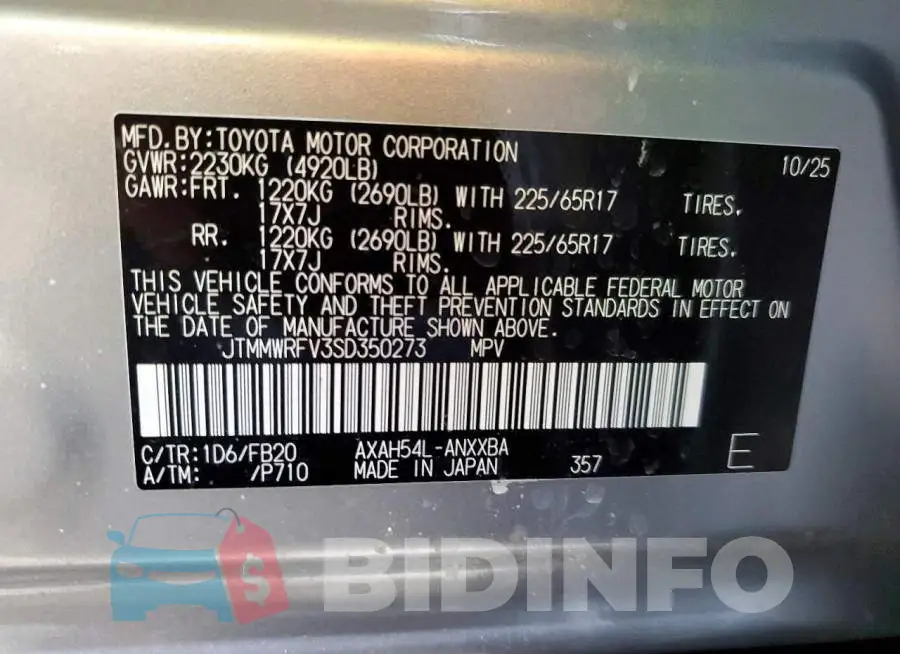 JTMMWRFV3SD350273 Photo# 14