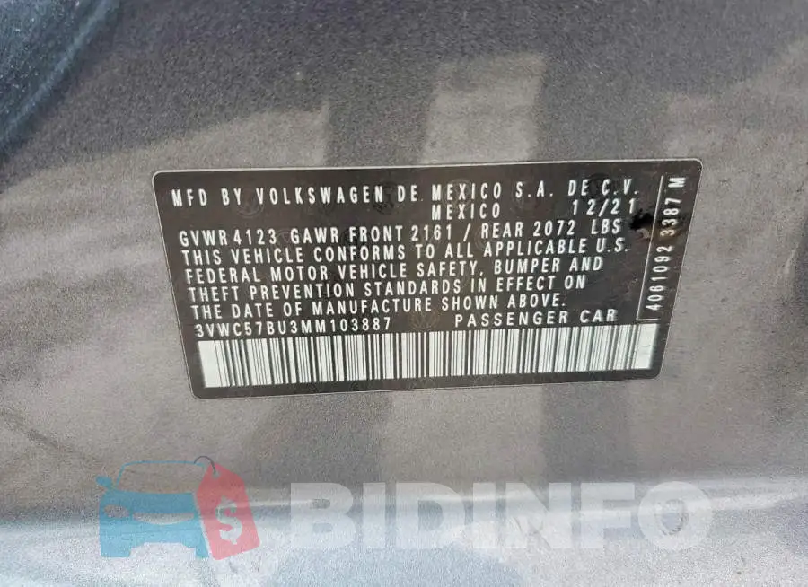 3VWC57BU3MM103887 Photo# 12