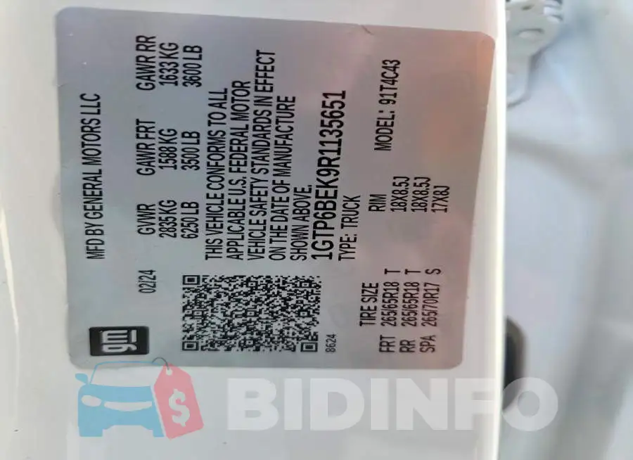 1GTP6BEK9R1135651 Photo# 13