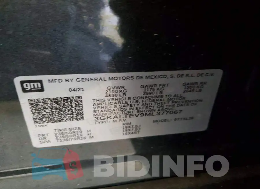 3GKALTEV9ML377067 Photo# 13