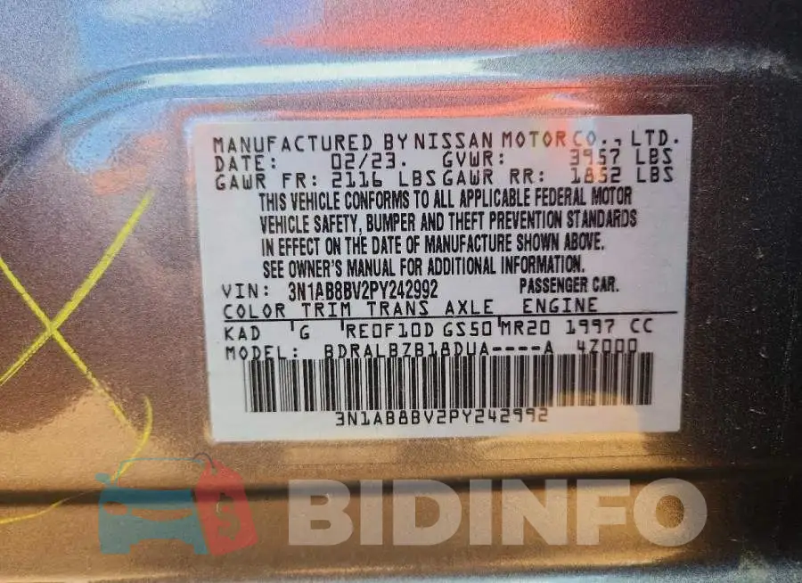3N1AB8BV2PY242992 Photo# 13