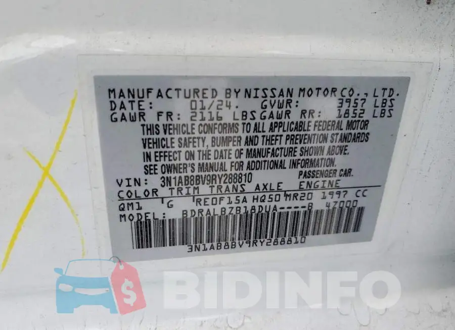 3N1AB8BV9RY288810 Photo# 12
