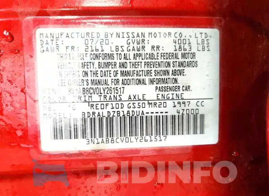 3N1AB8CV0LY261517 Photo# 12