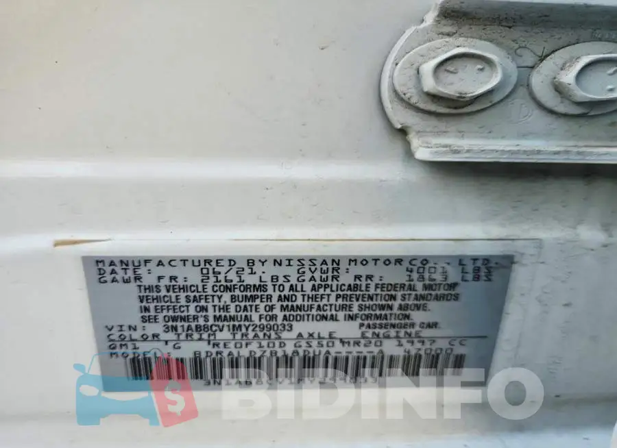 3N1AB8CV1MY299033 Photo# 13