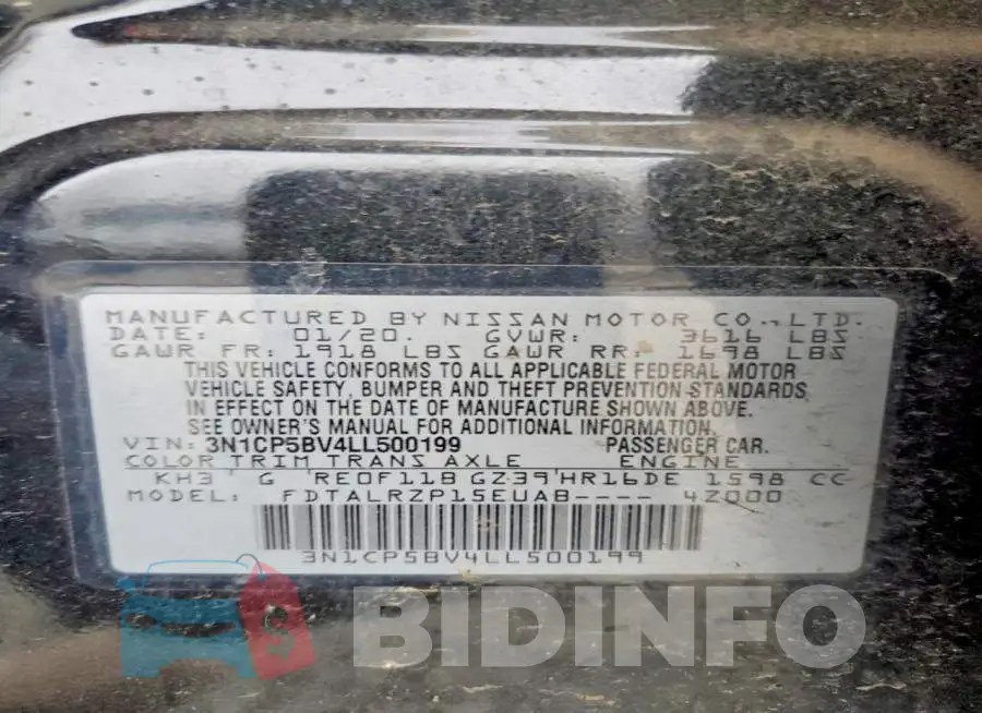 3N1CP5BV4LL500199 Photo# 14