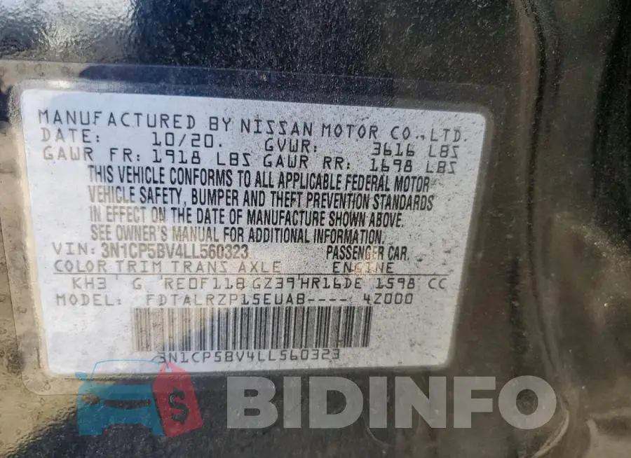 3N1CP5BV4LL560323 Photo# 13