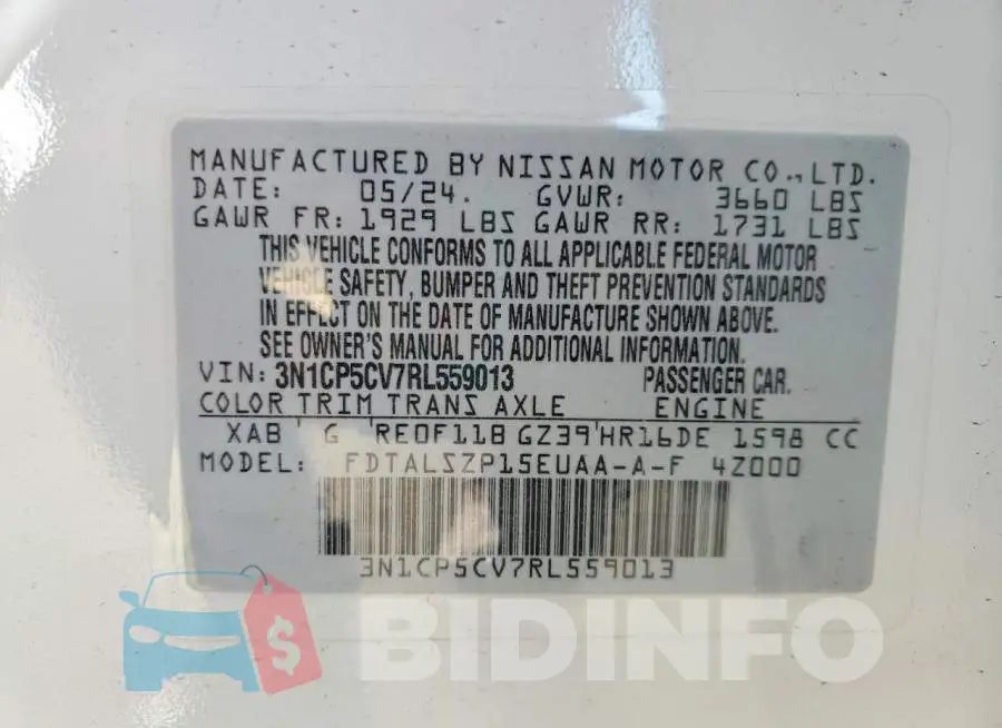 3N1CP5CV7RL559013 Photo# 13