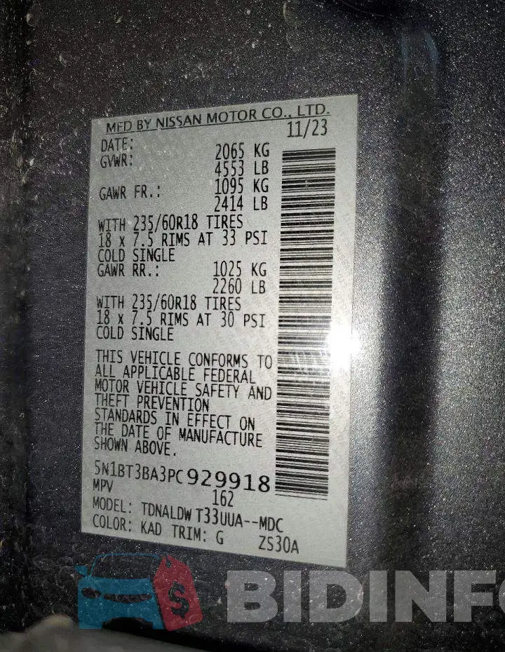 5N1BT3BA3PC929918 Photo# 13
