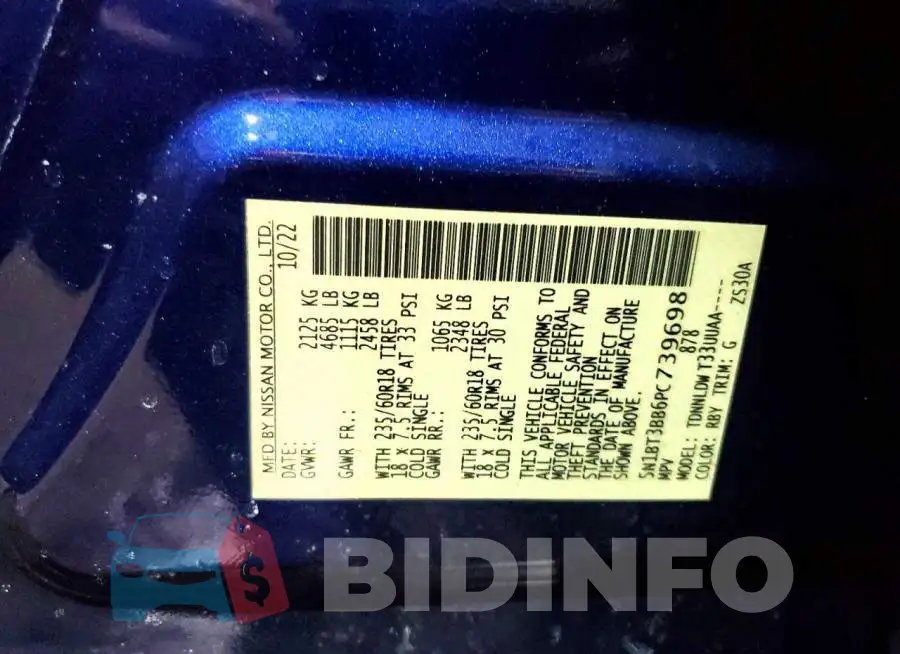 5N1BT3BB6PC739698 Photo# 14