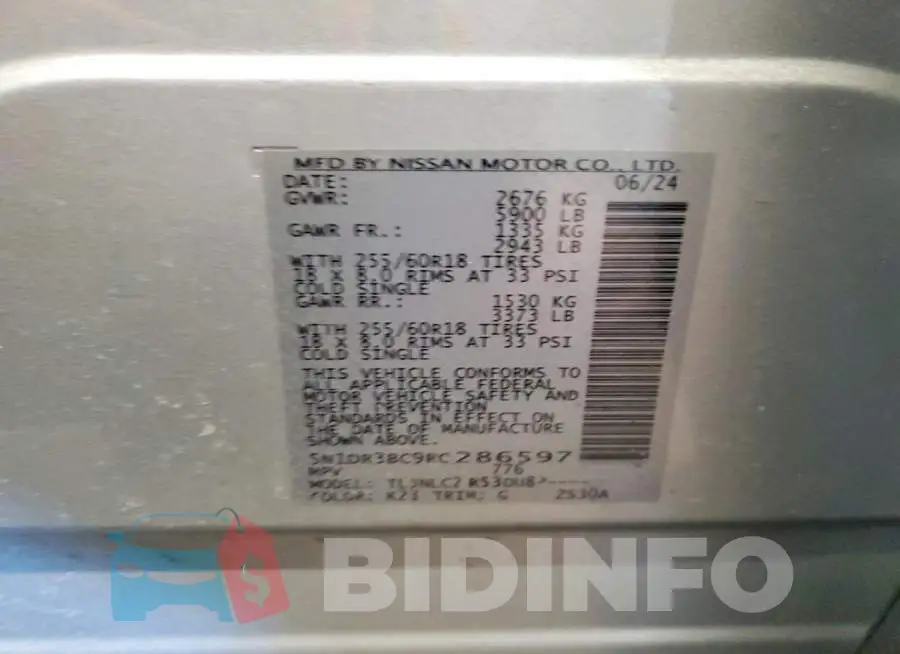 5N1DR3BC9RC286597 Photo# 13