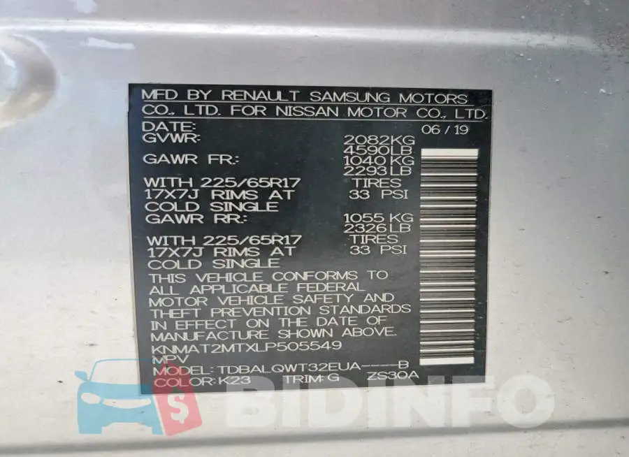 KNMAT2MTXLP505549 Photo# 14