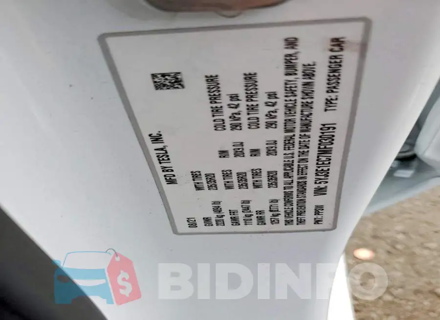 5YJ3E1EC7MF030191 Photo# 12