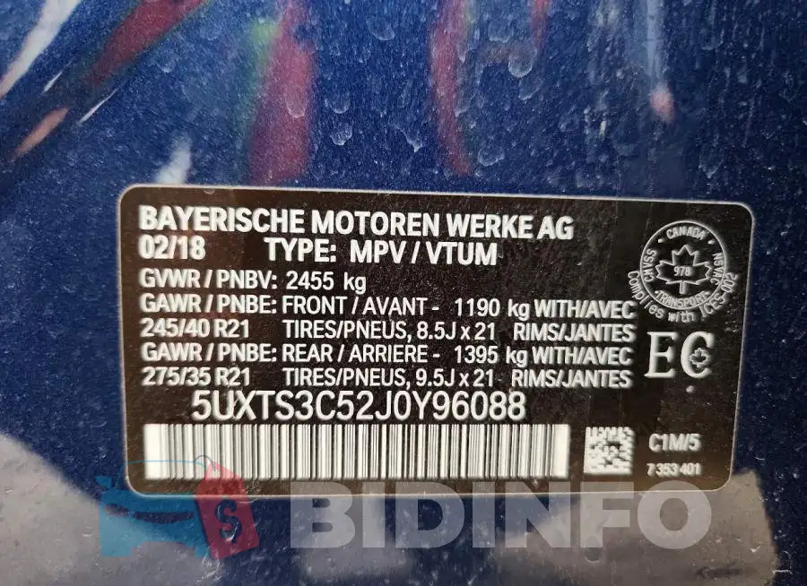 5UXTS3C52J0Y96088 Photo# 13