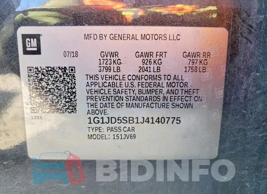 1G1JD5SB1J4140775 Photo# 12
