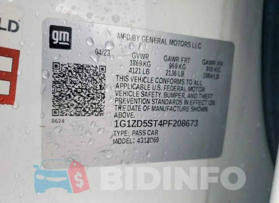 1G1ZD5ST4PF208673 Photo# 12