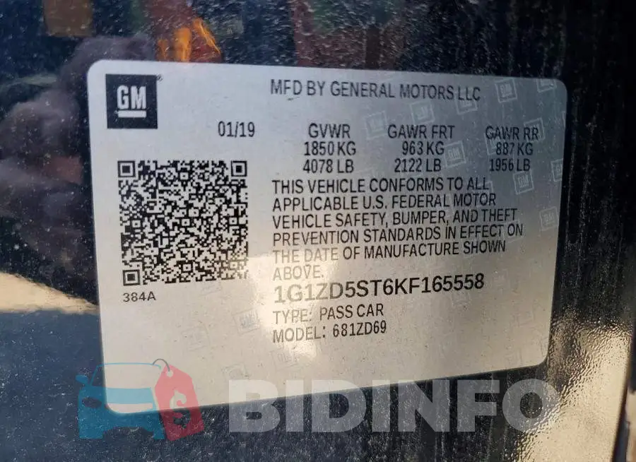1G1ZD5ST6KF165558 Photo# 13