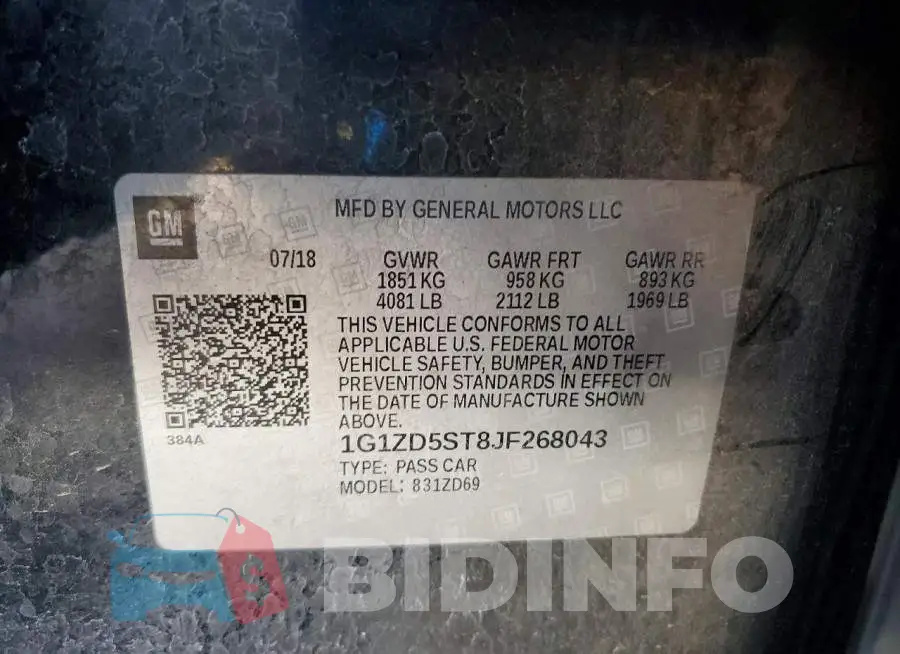 1G1ZD5ST8JF268043 Photo# 12