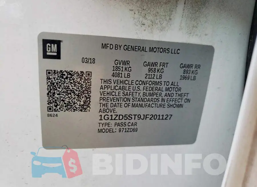 1G1ZD5ST9JF201127 Photo# 12
