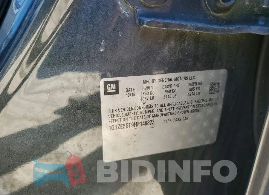 1G1ZE5ST9HF148873 Photo# 12