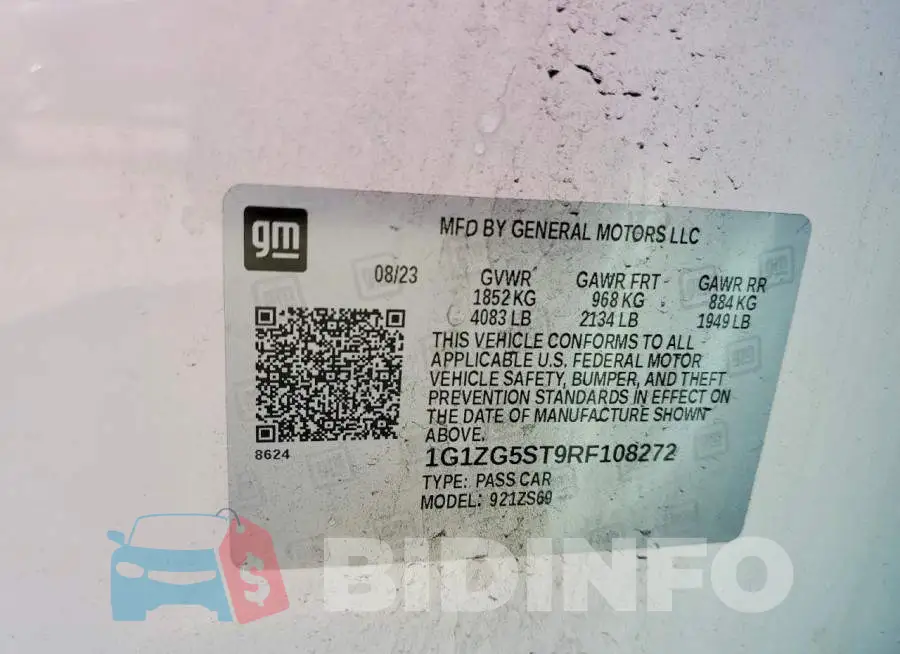1G1ZG5ST9RF108272 Photo# 12