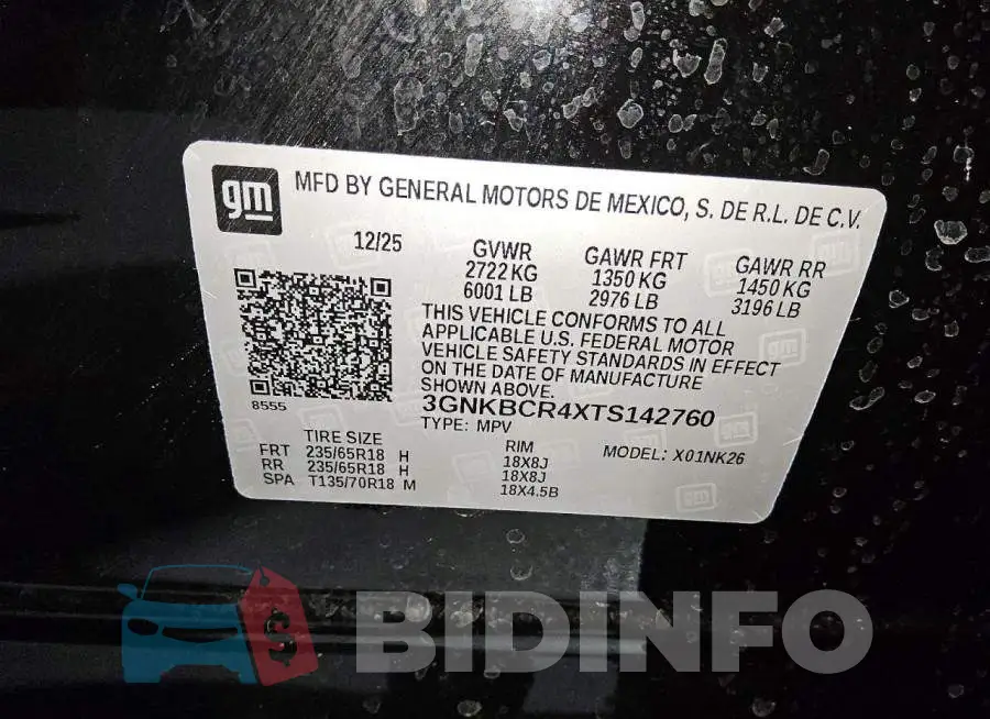 3GNKBCR4XTS142760 Photo# 13