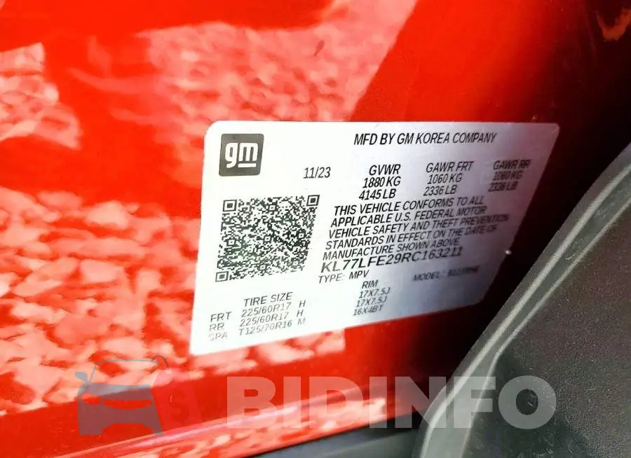 KL77LFE29RC163211 Photo# 13