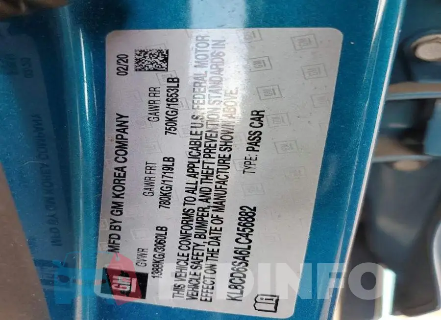 KL8CD6SA6LC456882 Photo# 13