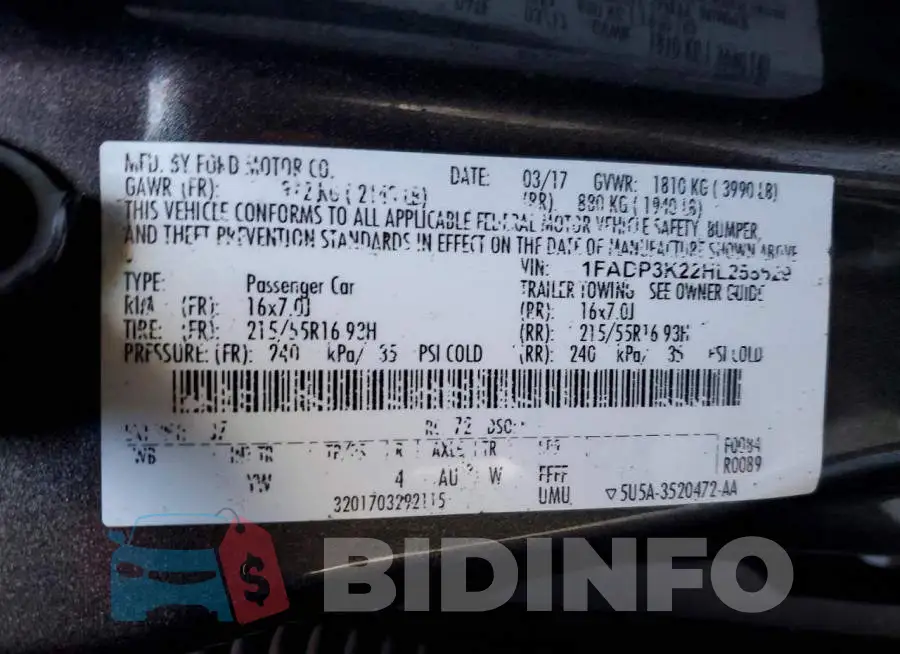 1FADP3K22HL258629 Photo# 12