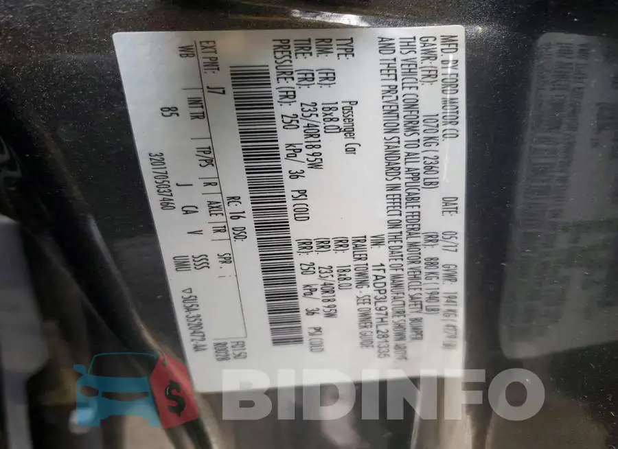 1FADP3L97HL281335 Photo# 12