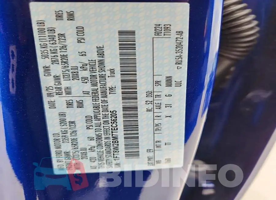1FT8W2BM7TEC56205 Photo# 13