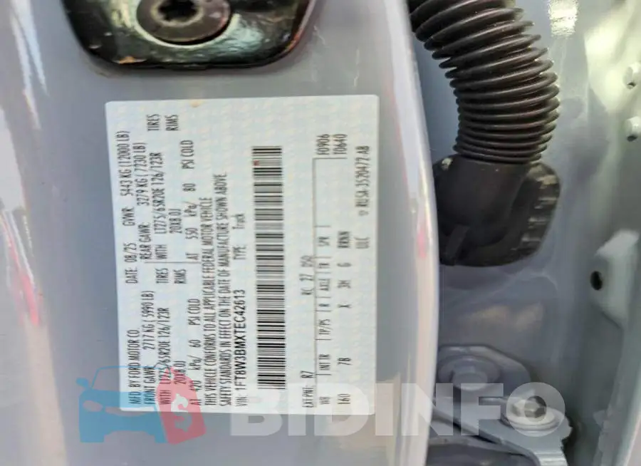 1FT8W3BMXTEC42613 Photo# 12