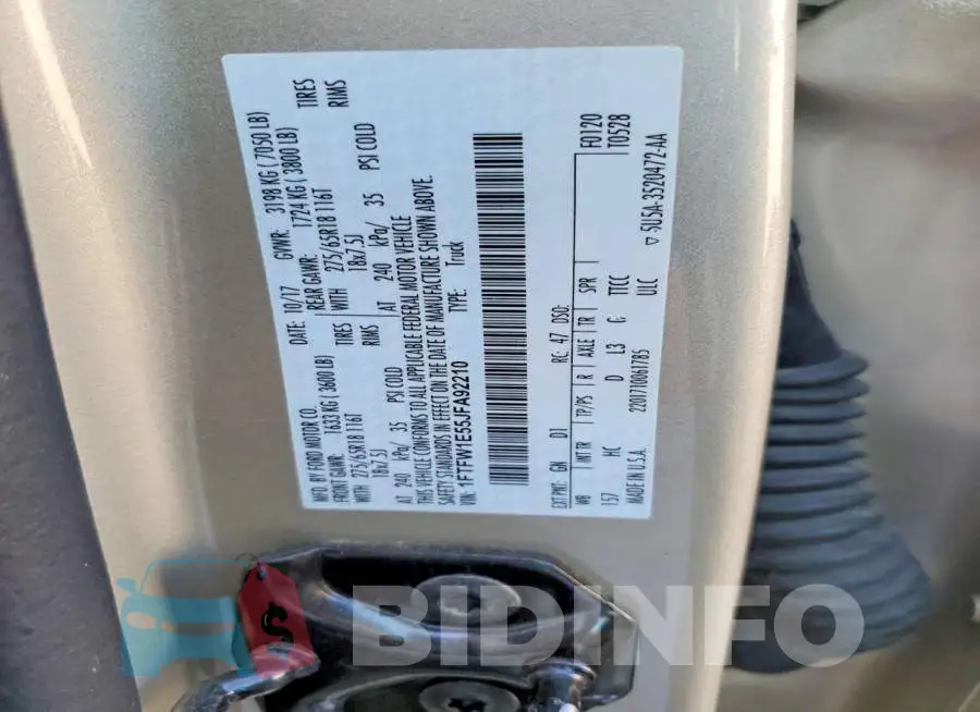 1FTFW1E55JFA92210 Photo# 12