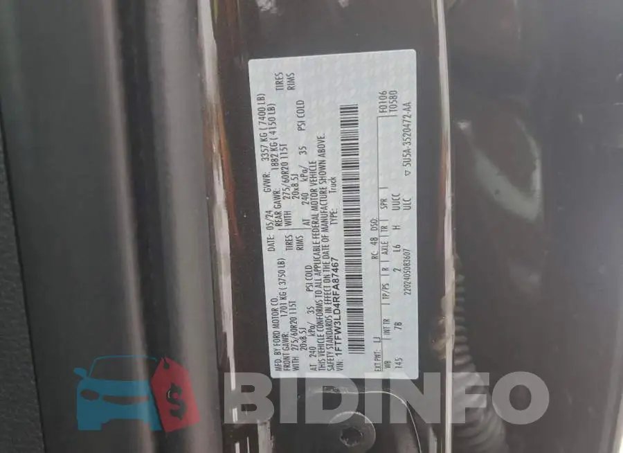 1FTFW3LD4RFA87467 Photo# 12