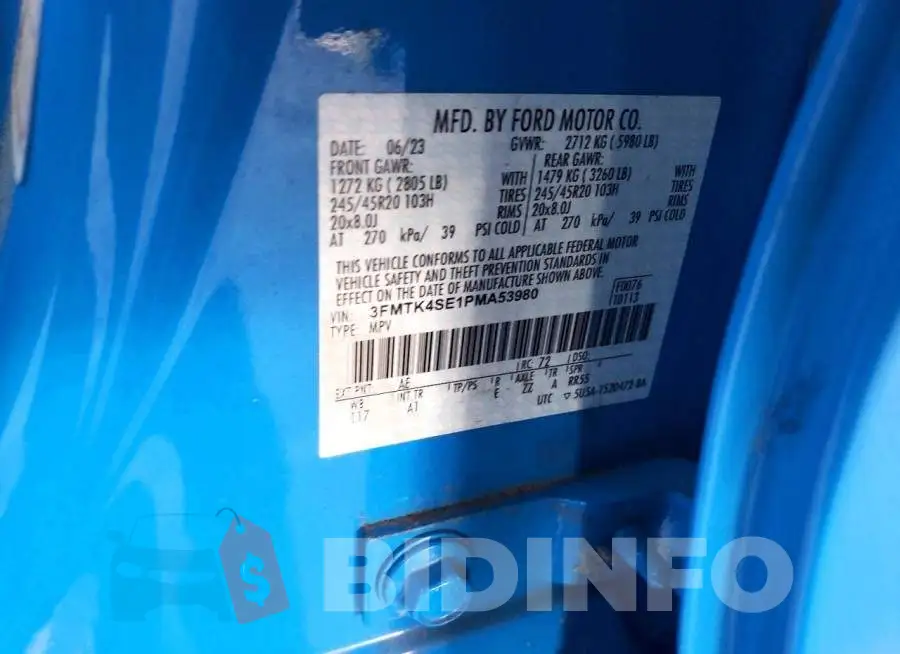 3FMTK4SE1PMA53980 Photo# 12