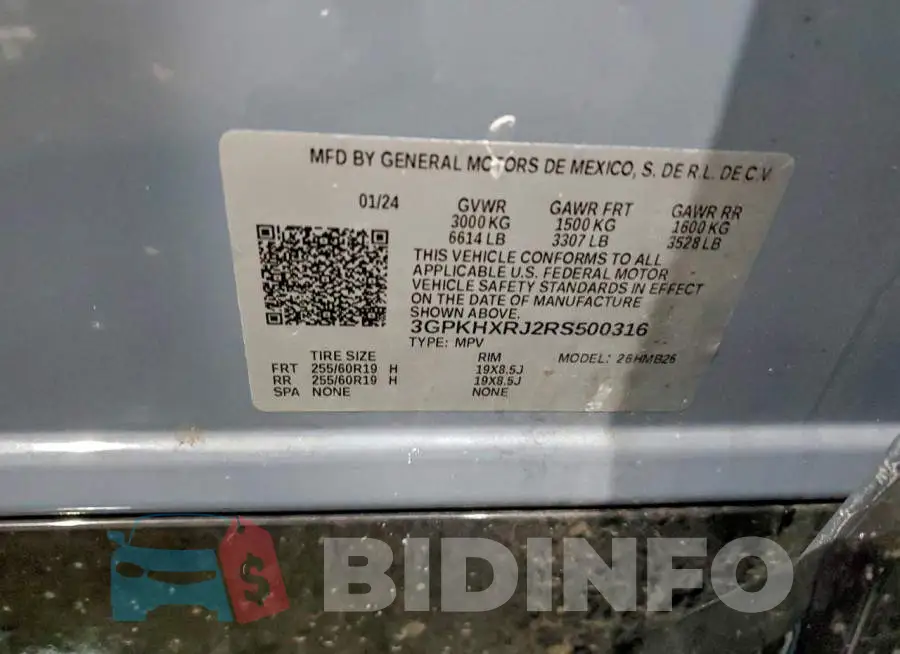 3GPKHXRJ2RS500316 Photo# 13