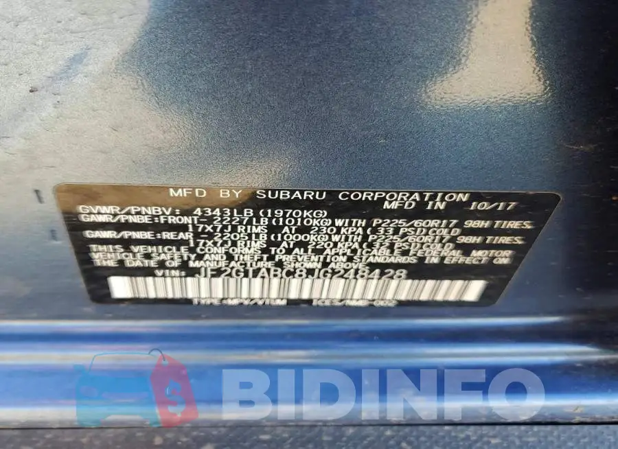 JF2GTABC8JG248428 Photo# 12