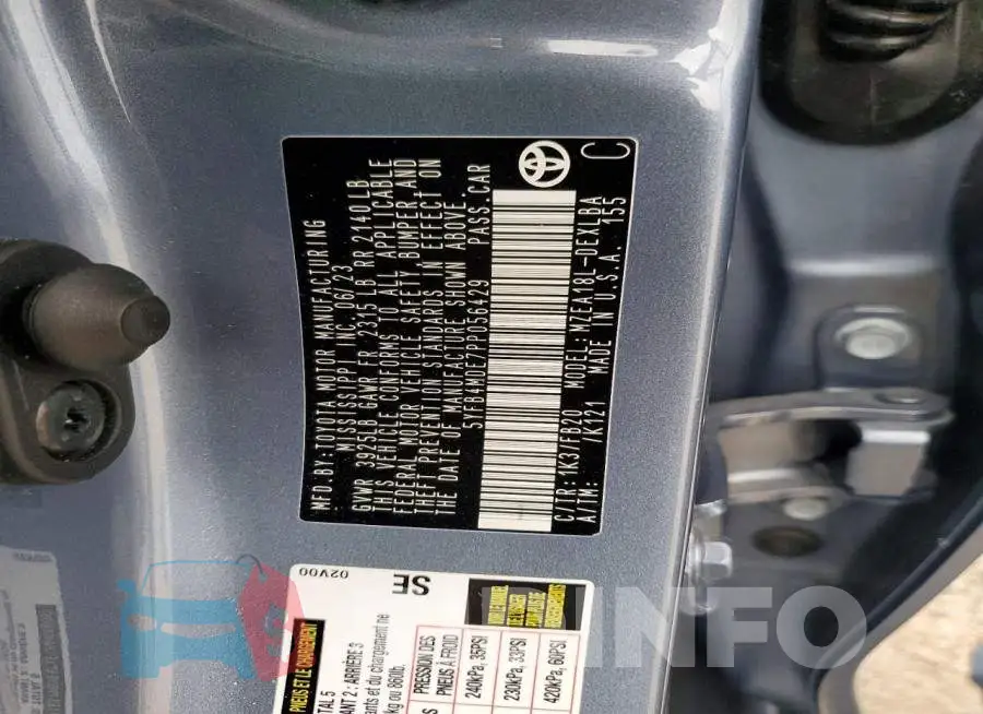 5YFB4MDE7PP056429 Photo# 13