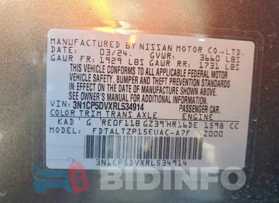 3N1CP5DVXRL534914 Photo# 13