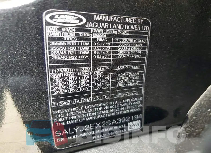 SALYJ2EX2SA392194 Photo# 13