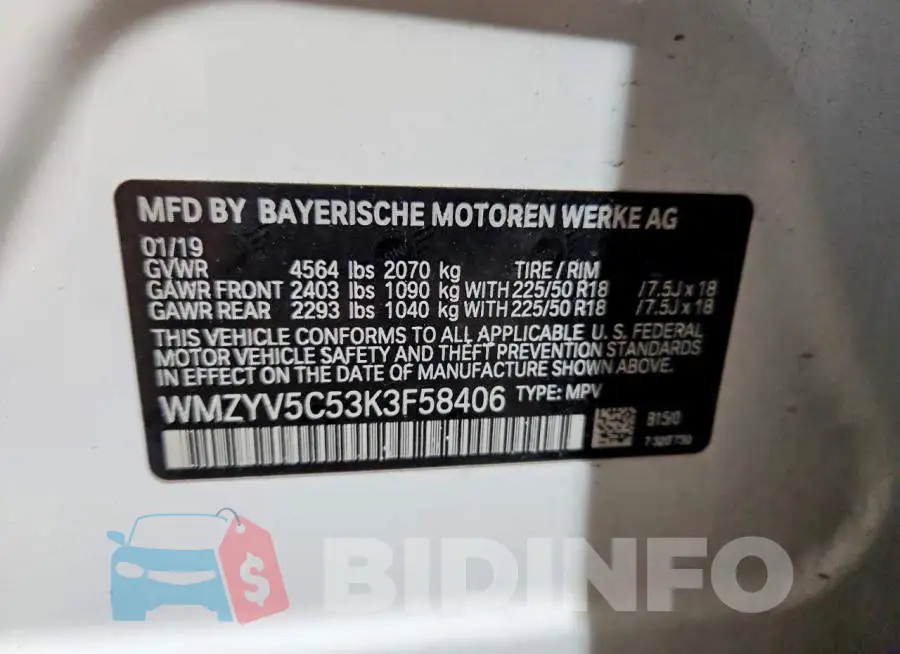 WMZYV5C53K3F58406 Photo# 13
