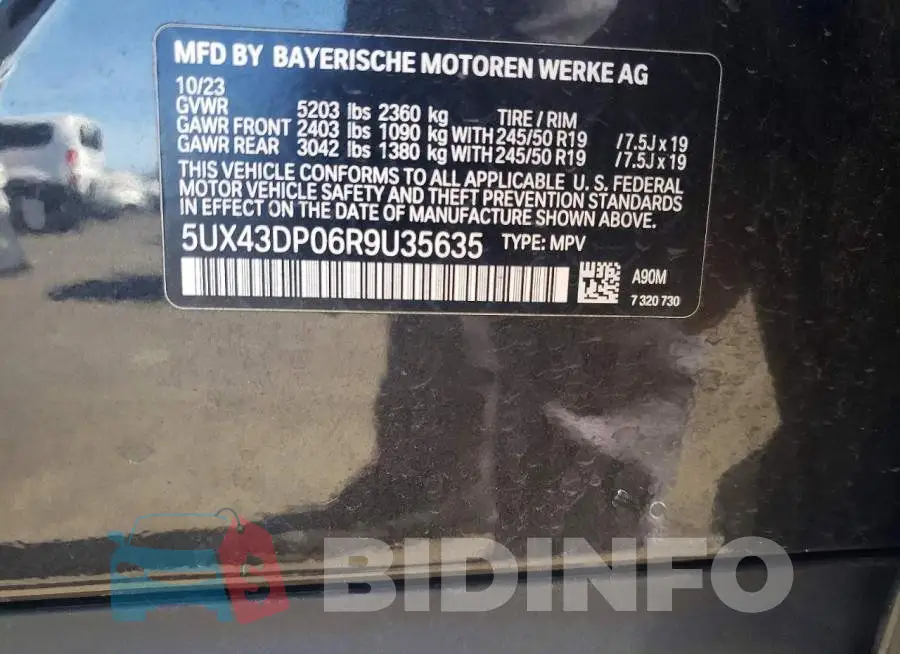 5UX43DP06R9U35635 Photo# 14