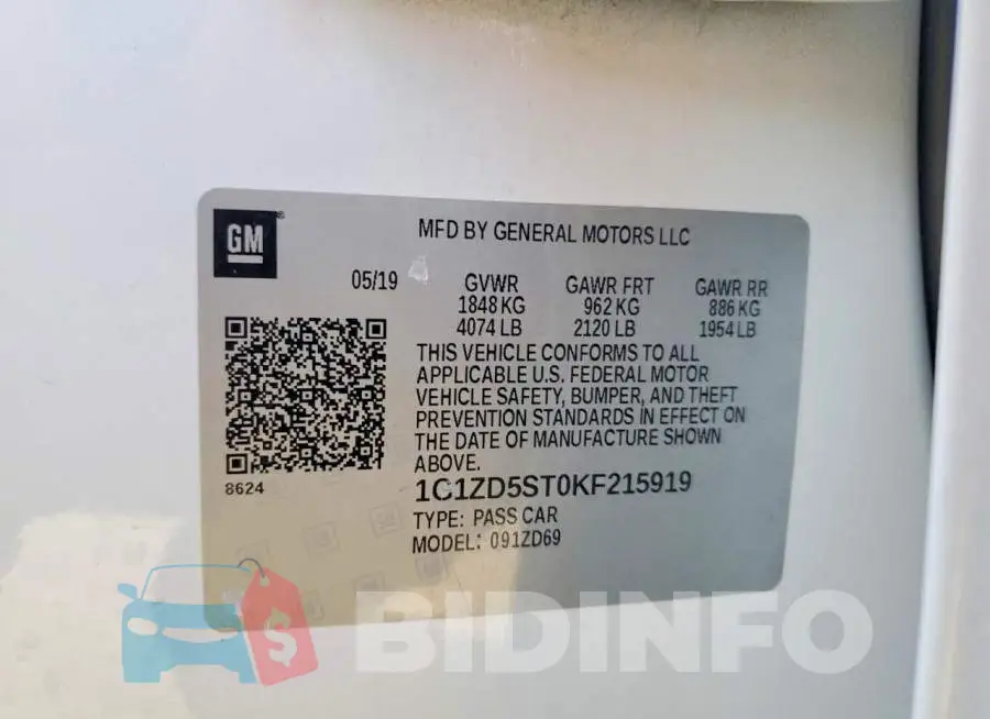 1G1ZD5ST0KF215919 Photo# 12