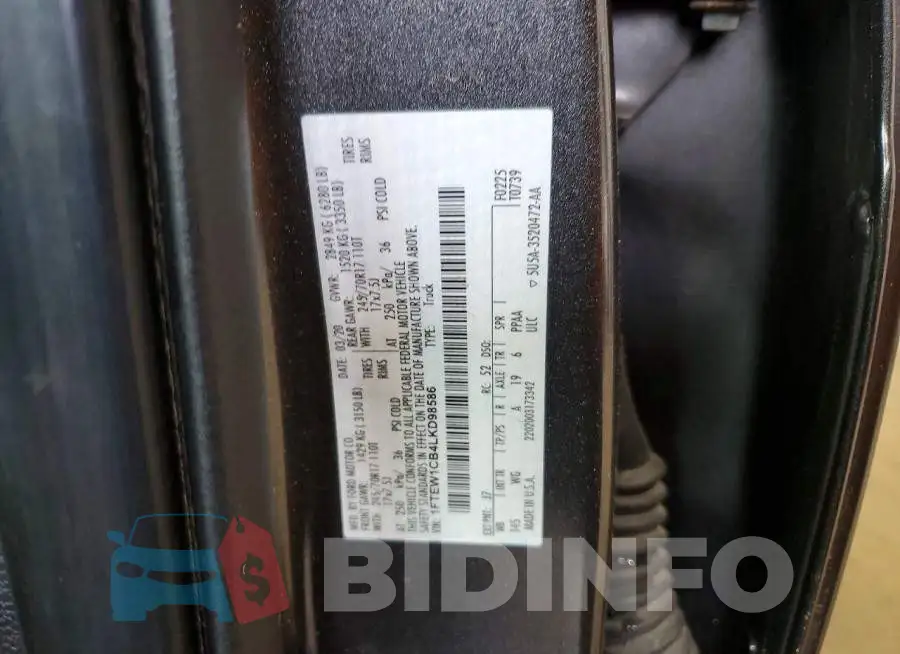 1FTEW1CB4LKD98586 Photo# 12
